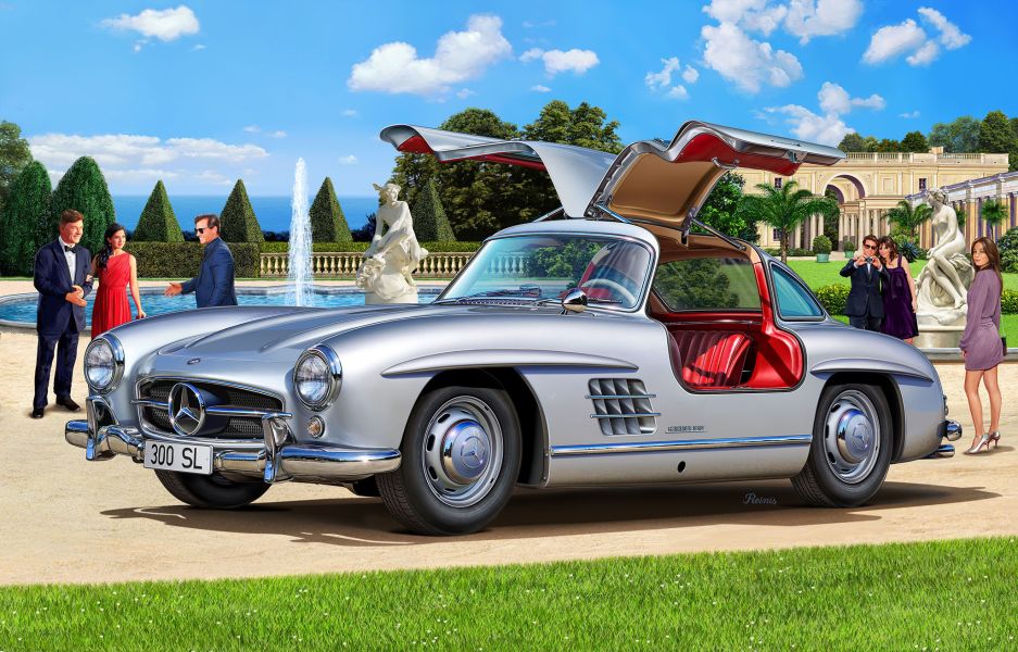 Revell 1/12 賓士 MERCEDES-BENZ 300 SL 組裝模型 Revell 1/12 賓士 MERCEDES-BENZ 300 SL 組裝模型