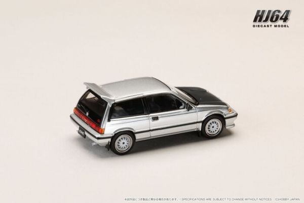 Hobby JAPAN 1/64 本田 Honda CIVIC (AT) LATE VERSION / JDM Street Racer 銀 HJ645029S Hobby JAPAN 1/64 本田 Honda CIVIC (AT) LATE VERSION / JDM Street Racer 銀 HJ645029S
