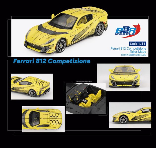 (預購) BBR 1/64 法拉利 Ferrari 812 Competizione Tailor Made BBRFER64032 (預購) BBR 1/64 法拉利 Ferrari 812 Competizione Tailor Made BBRFER64032