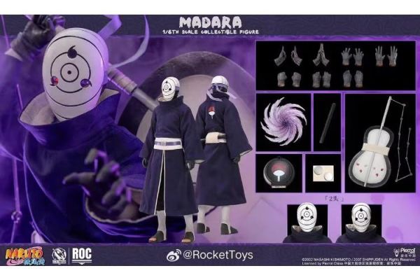 (預購) RocketToys 1/6 火影忍者 疾風傳 Madara宇智波斑 (白面具) 可動完成品 ROC-021 20260602 RocketToys 1/6 火影忍者 疾風傳 Madara宇智波斑 (白面具) 可動完成品 ROC-021