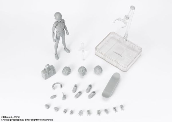 BANDAI S.H.Figuarts SHF 素體君 學校生活 Edition DX SET Gray Color Ver. BANDAI S.H.Figuarts SHF 素體君 學校生活 Edition DX SET Gray Color Ver.