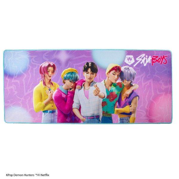 KPOP 獵魔女團 Demon Hunters 大型滑鼠墊/桌墊 XL級 Saja Boys 男團 Soda pop Ver. KPOP 獵魔女團 Demon Hunters 大型滑鼠墊/桌墊 XL級 Saja Boys 男團 Soda pop Ver.