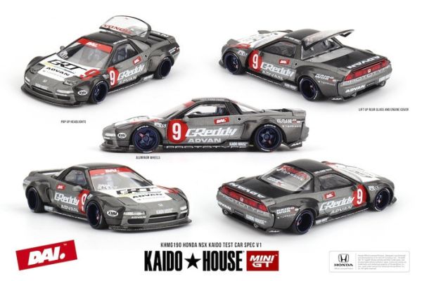 KaidoHouse x MINIGT 1/64 本田 Honda NSX Kaido Test Car Spec V1 KHMG190 KaidoHouse x MINIGT 1/64 本田 Honda NSX Kaido Test Car Spec V1 KHMG190