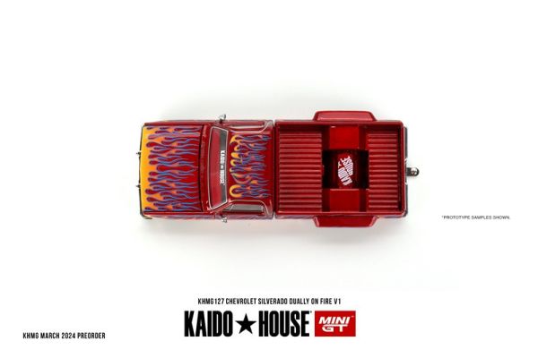 KAIDO HOUSE x MINIGT 1/64 雪佛蘭 Chevrolet Silverado Dually on Fire V1 KAIDO HOUSE x MINIGT 1/64 雪佛蘭 Chevrolet Silverado Dually on Fire V1