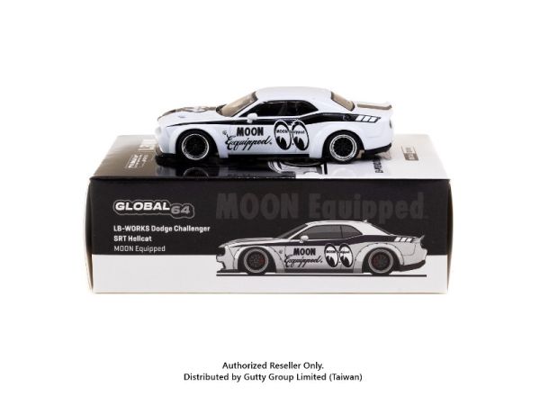 TARMAC WORKS x MOONEYES LOTTO樂多特別聯名限量款 1/64 道奇 LB-WORKS Dodge Challenger 挑戰者 SRT Hellcat - MOON Equipped [請點貨到通知] TARMAC WORKS x MOONEYES LOTTO樂多特別聯名限量款 1/64 道奇 LB-WORKS Dodge Challenger 挑戰者 SRT Hellcat - MOON Equipped