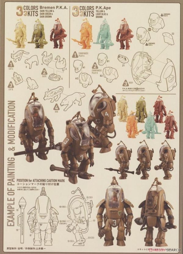 (預購) KAIYODO 海洋堂 1/35 ARTPLA P.K.A. 3機Set P.K. Ape 組裝模型 AP031 20260510 KAIYODO 海洋堂 1/35 ARTPLA P.K.A. 3機Set P.K. Ape 組裝模型 AP031