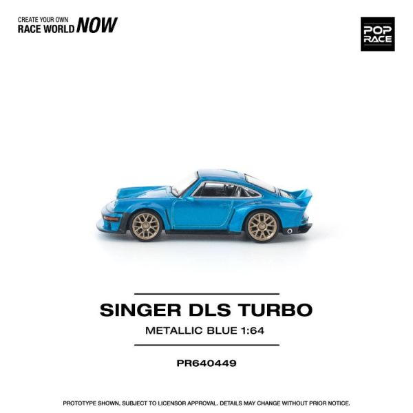 (預購) POP RACE 1/64 保時捷 SINGER DLS TURBO METALLIC BLUE PR640449 20251121 POP RACE 1/64 保時捷 SINGER DLS TURBO METALLIC BLUE PR640449