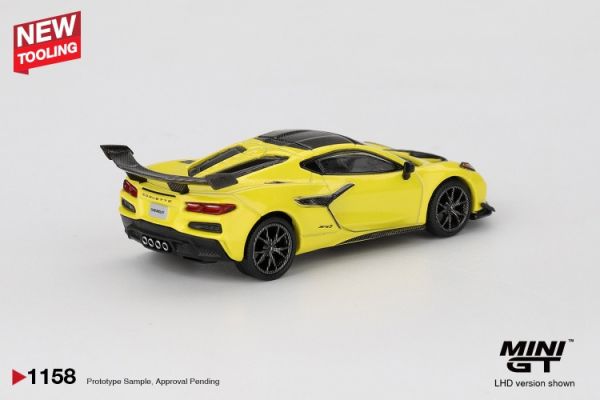 (預購) 新模具 MINIGT 1/64 雪佛蘭 Chevrolet Corvette ZR1  Accelerate Yellow LHD 吊卡版 MGT01158-BL 20251113 新模具 MINIGT 1/64 雪佛蘭 Chevrolet Corvette ZR1  Accelerate Yellow LHD 吊卡版 MGT01158-BL