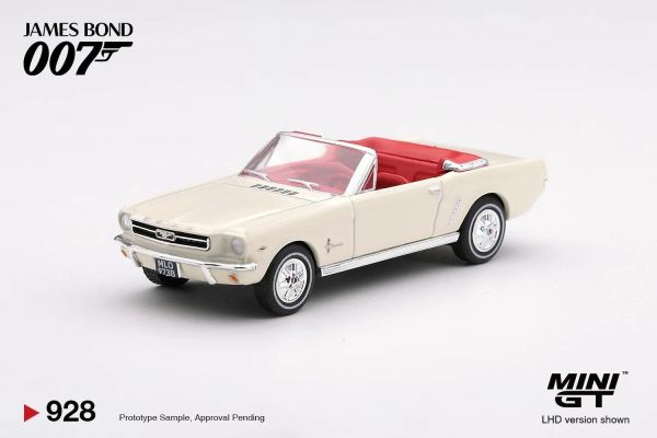 (預購) [吊卡版] MINIGT 福特 Ford Mustang convertible 1964 “Goldfinger” 日文版 LHD MGT00928-007J 20261001 [吊卡版] MINIGT 福特 Ford Mustang convertible 1964 “Goldfinger” 日文版 LHD MGT00928-007J
