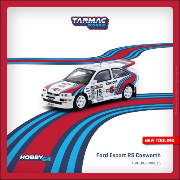 (預購) TARMAC WORKS 1/64 福特 Ford Escort RS Cosworth WRC Rallye Sanremo 1994 T64-081-94RS15 (預購) TARMAC WORKS 1/64 福特 Ford Escort RS Cosworth WRC Rallye Sanremo 1994 T64-081-94RS15