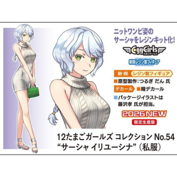 (預購) HASEGAWA 1/12 12 Egg Girls Collection No. 54 "Sasha Ilyucina 組裝模型 20260910 HASEGAWA 1/12 12 Egg Girls Collection No. 54 "Sasha Ilyucina 組裝模型