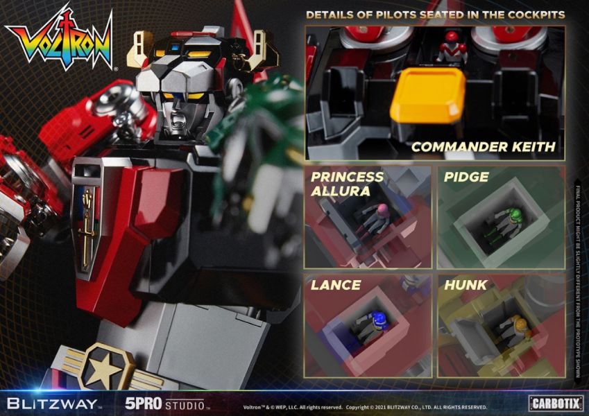 [再販] Blitzway × 5PRO STUDIO CARBOTIX Voltron 五獅合體 百獸王 聖戰士 可動完成品 Blitzway × 5PRO STUDIO,CARBOTIX Voltron,五獅合體 百獸王,聖戰士,可動完成品,