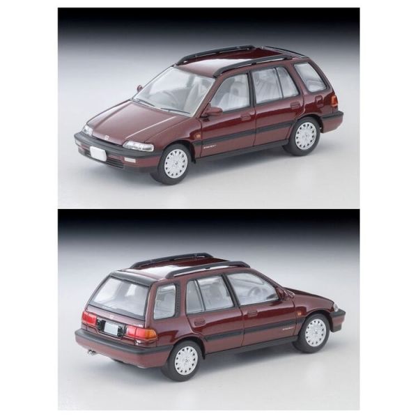 (預購) TOMYTEC 1/64 TLV-N297b 本田 Civic Shuttle 56i 紅 90年式 20260125 TOMYTEC 1/64 TLV-N297b 本田 Civic Shuttle 56i 紅 90年式