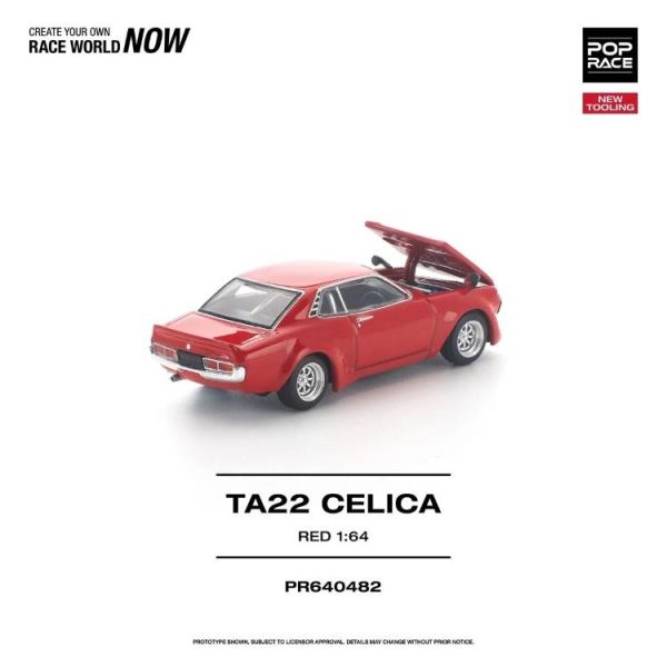 (預購) POP RACE 1/64 TA22 CELICA RED NEW TOOLING PR640482 20260423 POP RACE 1/64 TA22 CELICA RED NEW TOOLING PR640482