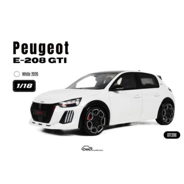 (預購) OTTO 1/18 PEUGEOT E-208 GTI WHITE 2026 OT1398 20260825 OTTO 1/18 PEUGEOT E-208 GTI WHITE 2026 OT1398