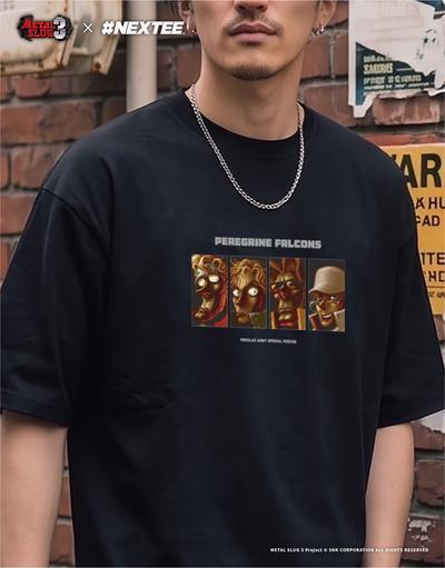 NEXTee 合金彈頭MetalSlug Special Team 寬版短袖T恤 黑&白 NEXTee 合金彈頭MetalSlug Special Team 寬版短袖T恤 黑&白