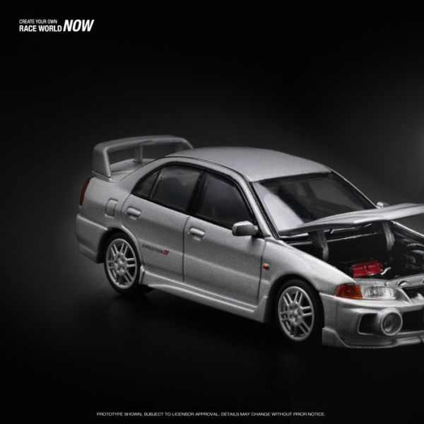 POP RACE 1/64 三菱 MITSUBISHI LANCER EVOLUTION IV EVO4代 鋼鐵銀 PR640140 POP RACE 1/64 三菱 MITSUBISHI LANCER EVOLUTION IV EVO4代 鋼鐵銀 PR640140