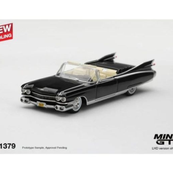 (預購) [吊卡版] MINIGT 1/64 凱迪拉克 Cadillac Eldorado Biarritz 1959 Black LHD MGT01379-BL 20260924 [吊卡版] MINIGT 1/64 凱迪拉克 Cadillac Eldorado Biarritz 1959 Black LHD MGT01379-BL