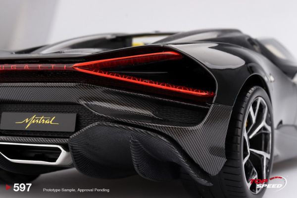 TOP SPPED 1/18 布加提 Bugatti W16 Mistral Black TS0597 TOP SPPED 1/18 布加提 Bugatti W16 Mistral Black TS0597