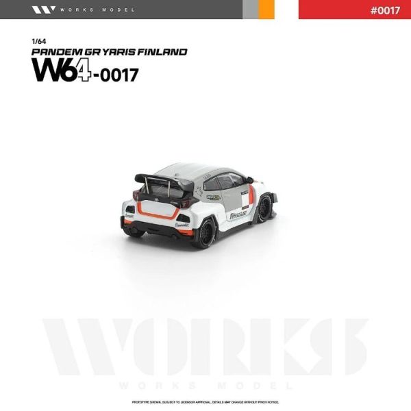 (預購) WORKS MODEL 1/64 PANDEM GR YARIS FINLAND W640017 20260625 WORKS MODEL 1/64 PANDEM GR YARIS FINLAND W640017