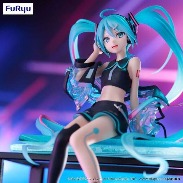 FURYU 景品 初音未來 Neon Cyber 初音 泡麵蓋公仔 FURYU 景品 初音未來 Neon Cyber 初音 泡麵蓋公仔