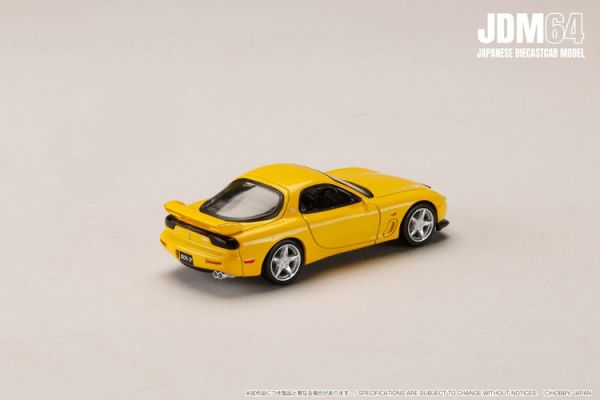 (預購) Hobby JAPAN 1/64 馬自達 Mazda RX-7 (FD3S) Type R Bathurst R 烈日黃 HJDM007B-14 (預購) Hobby JAPAN 1/64 馬自達 Mazda RX-7 (FD3S) Type R Bathurst R 烈日黃 HJDM007B-14