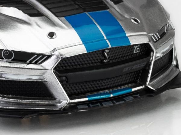 (預購) AFX Mega-G+ 1/64 2022年式 Shelby Mustang GT500KR 銀/藍配色 HO電刷賽車 22099 20260813 AFX Mega-G+ 1/64 2022年式 Shelby Mustang GT500KR 銀/藍配色 HO電刷賽車 22099
