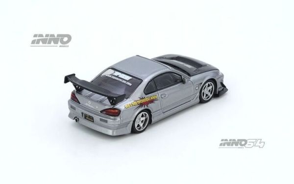 (預購) INNO64 1/64 日產 Nissan TOP SECRET SILVIA (S15) Silver IN64-S15TS-SIL (預購) INNO64 1/64 日產 Nissan TOP SECRET SILVIA (S15) Silver IN64-S15TS-SIL