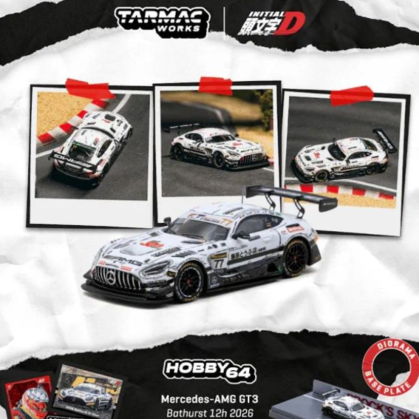 (預購) TARMAC WORKS 1/64 賓士 HOBBY64 Mercedes-AMG GT3 Bathurst 12h 2026 Craft-Bamboo Racing T64-062-26BH77 20260706 TARMAC WORKS 1/64 賓士 HOBBY64 Mercedes-AMG GT3 Bathurst 12h 2026 Craft-Bamboo Racing T64-062-26BH77