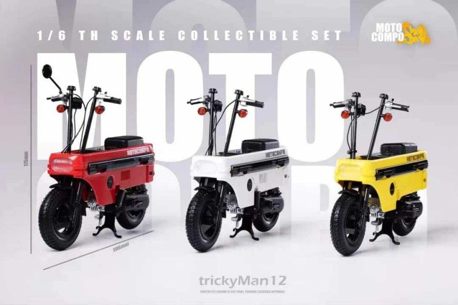 TrickyMan12 1/6 HONDA MOTO COMPO trunk bike CITY後車廂折疊機車 20x18公分 三色 分別販售 TrickyMan12 1/6 HONDA MOTO COMPO trunk bike CITY後車廂折疊機車 20x18公分 三色 分別販售