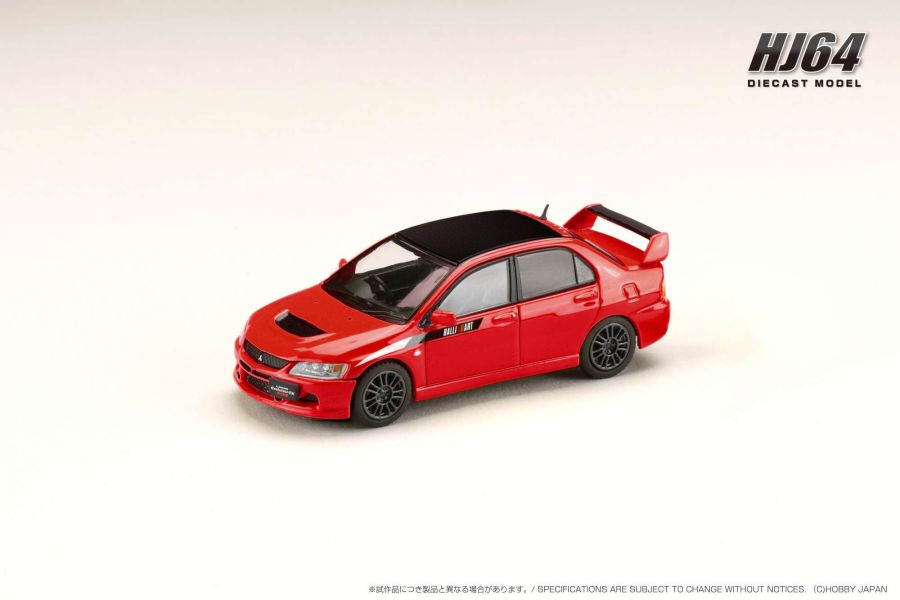 Hobby JAPAN 1/64 三菱 MITSUBISHI LANCER EVOLUTION 9 MR GSR JDM改裝版(附展示引擎) 正紅色 Hobby JAPAN 1/64 三菱 MITSUBISHI LANCER EVOLUTION 9 MR GSR JDM改裝版(附展示引擎) 正紅色