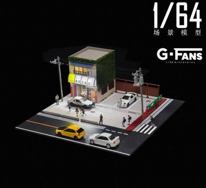 (預購) GFans 1/64 頭文字D 藤原豆腐店 仿真建築場景模型 (預購) GFans 1/64 頭文字D 藤原豆腐店 仿真建築場景模型