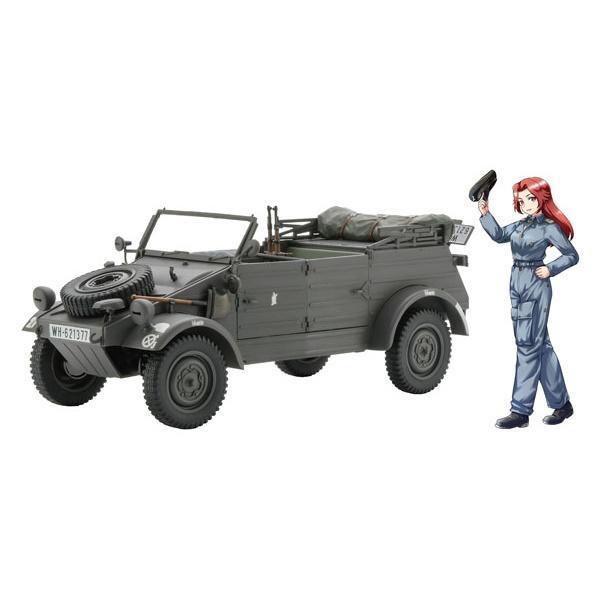 (預購) HASEGAWA 1/24 Pkw.K1 Kubelwagen 82型 前期型 白凪Mikumo 附人偶 20261027 HASEGAWA 1/24 Pkw.K1 Kubelwagen 82型 前期型 白凪Mikumo 附人偶