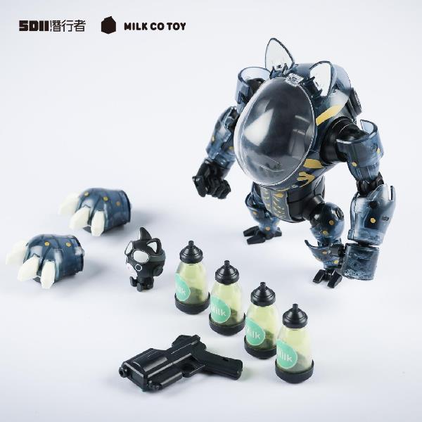 牛奶玩具 5D2 Mech Series 貓咪機甲＆兔子機甲＆黑熊機甲 黑透版 組裝模型 分別販售 牛奶玩具 5D2 Mech Series 貓咪機甲＆兔子機甲＆黑熊機甲 黑透版 組裝模型 分別販售