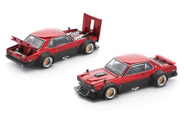 POP RACE 1/64 日產 Nissan SKYLINE GT-R V8 DRIFT (HAKOSUKA) - RED BLACK PR640267 POP RACE 1/64 日產 Nissan SKYLINE GT-R V8 DRIFT (HAKOSUKA) - RED BLACK PR640267