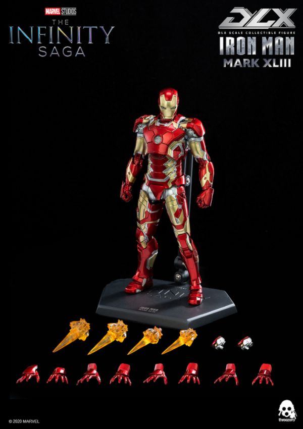 [再販] threezero 1/12 DLX 漫威 MARVEL 鋼鐵人 Mark 43 可動完成品 THREEZERO,112,DLX,漫威,MARVEL,鋼鐵人,Mark 43,