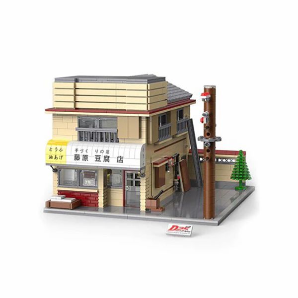 CaDA 頭文字D 1/24 藤原豆腐店 積木場景 CaDA 頭文字D 1/24 藤原豆腐店 積木場景