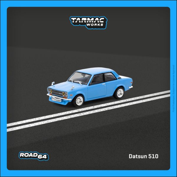 TARMAC WORKS 1/64 達特桑 Datsun 510 Light Blue T64R-052-LB TARMAC WORKS 1/64 達特桑 Datsun 510 Light Blue T64R-052-LB