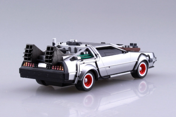 [經典再販] AOSHIMA 青島 1/43 回到未來 Back To The Future  DeLorean III 迪羅倫 迴力車 組裝模型 AOSHIMA,1/43,回到未來,Back To The Future,DeLorean III,迴力車