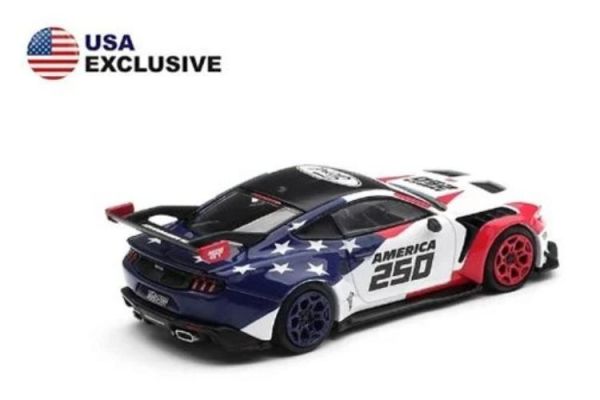 (預購) [吊卡版] MINIGT 1/64 福特 Ford Mustang GTD America 250 USA Exclusive LHD MGT01301-BL 20260416 [吊卡版] MINIGT 1/64 福特 Ford Mustang GTD America 250 USA Exclusive LHD MGT01301-BL