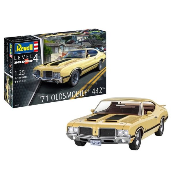 Revell 1/25 奧斯摩比 OLDSMOBILE 442 Coupe 1971 組裝模型 Revell 1/25 奧斯摩比 OLDSMOBILE 442 Coupe 1971 組裝模型