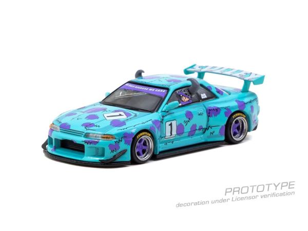 (預購) TARMAC WORKS × 迪士尼 皮克斯 1/64 日產 GLOBAL64 Skyline R32 Widebody 怪獸大學 蘇利文長角 特別版 Designed by Jon Sibal 20261025 TARMAC WORKS × 迪士尼 皮克斯 1/64 日產 GLOBAL64 Skyline R32 Widebody 怪獸大學 蘇利文長角 特別版 Designed by Jon Sibal