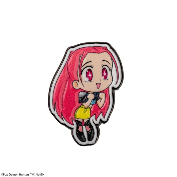 KPOP 獵魔女團 Demon Hunters 金屬徽章 HUNTR/X 女團 可愛Q版 Mira KPOP 獵魔女團 Demon Hunters 金屬徽章 HUNTR/X 女團 可愛Q版 Mira