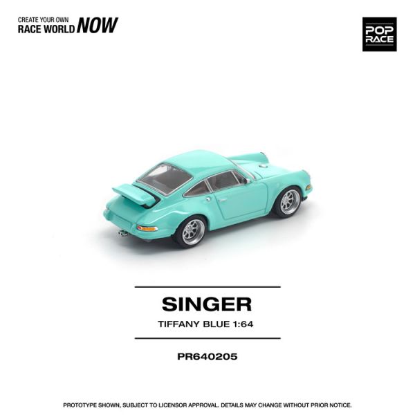 (預購) POP RACE 1/64 保時捷 SINGER 964 TIFFANY BLUE POP RACE 1/64 保時捷 SINGER 964 TIFFANY BLUE