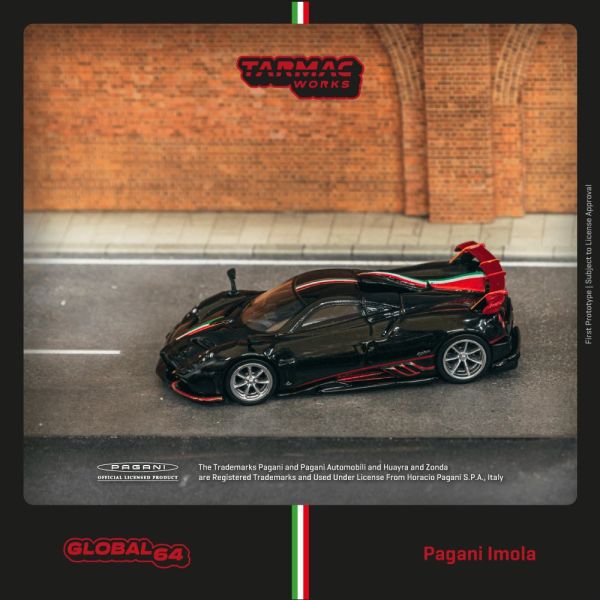 TARMAC WORKS 1/64 帕加尼 Pagani Imola Nero Oro TARMAC WORKS 1/64 帕加尼 Pagani Imola Nero Oro
