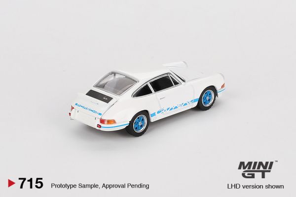 MINIGT 1/64 保時捷 Porsche 911 Carrera RS 2.7 Grand Prix White with Blue Livery 左駕 MINIGT 1/64 保時捷 Porsche 911 Carrera RS 2.7 Grand Prix White with Blue Livery 左駕