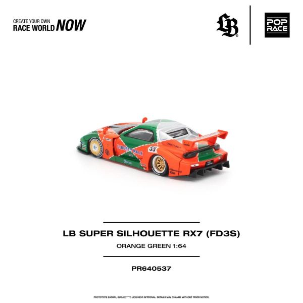 (預購) POP RACE 1/64 LB SUPER SILHOUETTE RX7 (FD3S) PR640537 20260906 POP RACE 1/64 LB SUPER SILHOUETTE RX7 (FD3S) PR640537