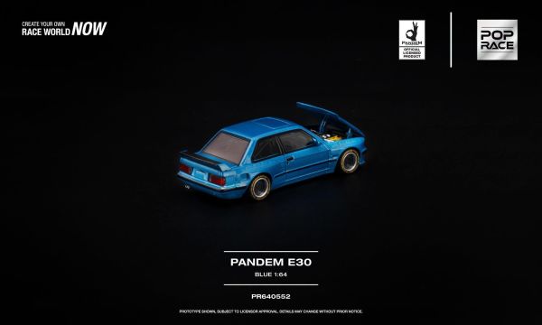 (預購) POP RACE 1/64 PANDEM E30 BLUE PR640552 20260923 POP RACE 1/64 PANDEM E30 BLUE PR640552
