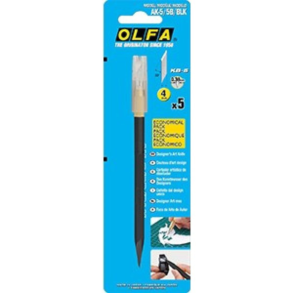 OLFA AK-5 細緻型筆刀 黑色 附5片刀片 OLFA,AK-5,細緻型,筆刀,黑色,附5片刀片,