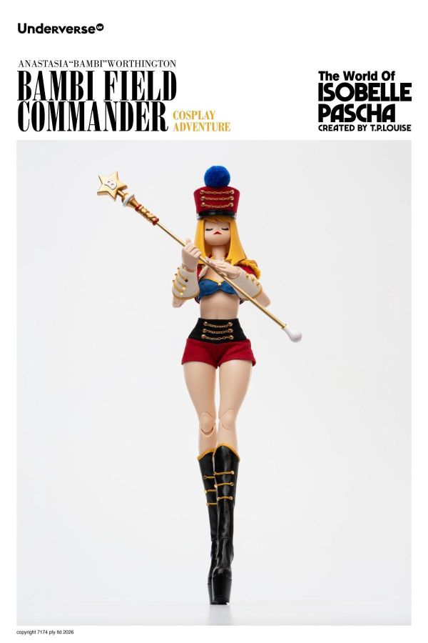 (預購) Underverse 1/6 伊莎貝爾‧帕夏系列 Cosplay系列 軍樂指揮官斑比 可動完成品 UV202615-1 20260903 Underverse 1/6 伊莎貝爾‧帕夏系列 Cosplay系列 軍樂指揮官斑比 可動完成品 UV202615-1